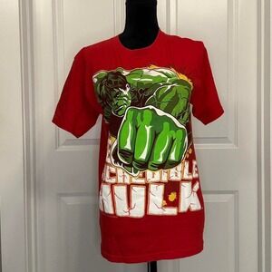 Red Marvel Superhero Hulk graphic tee - Size XXL (18)